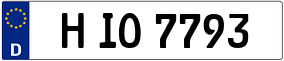 Truck License Plate